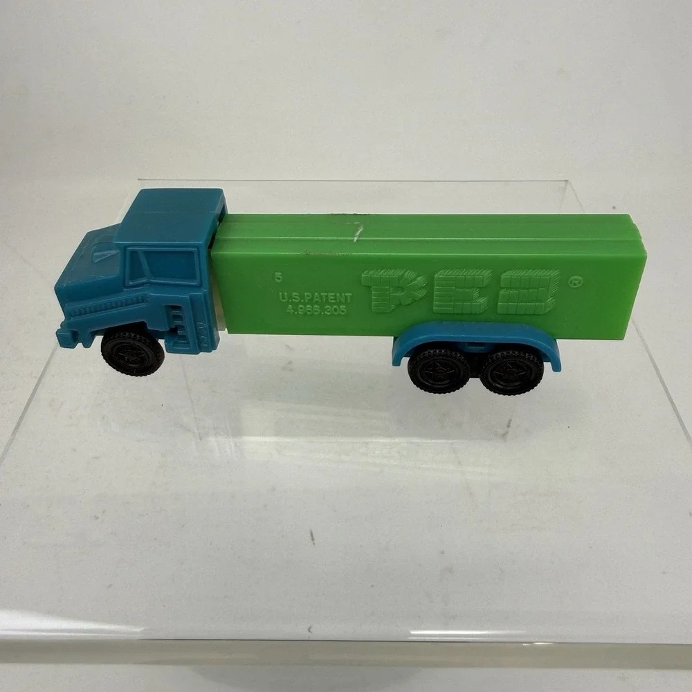 Vintage PEZ Truck Green & Blue No feet -  Made‎ in Slovenia